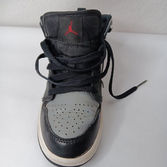 Nike Air Jordan Retro Mid Size 13 C Shoes Childrens Gray Black Lace 640734 096 - Picture 6 of 16